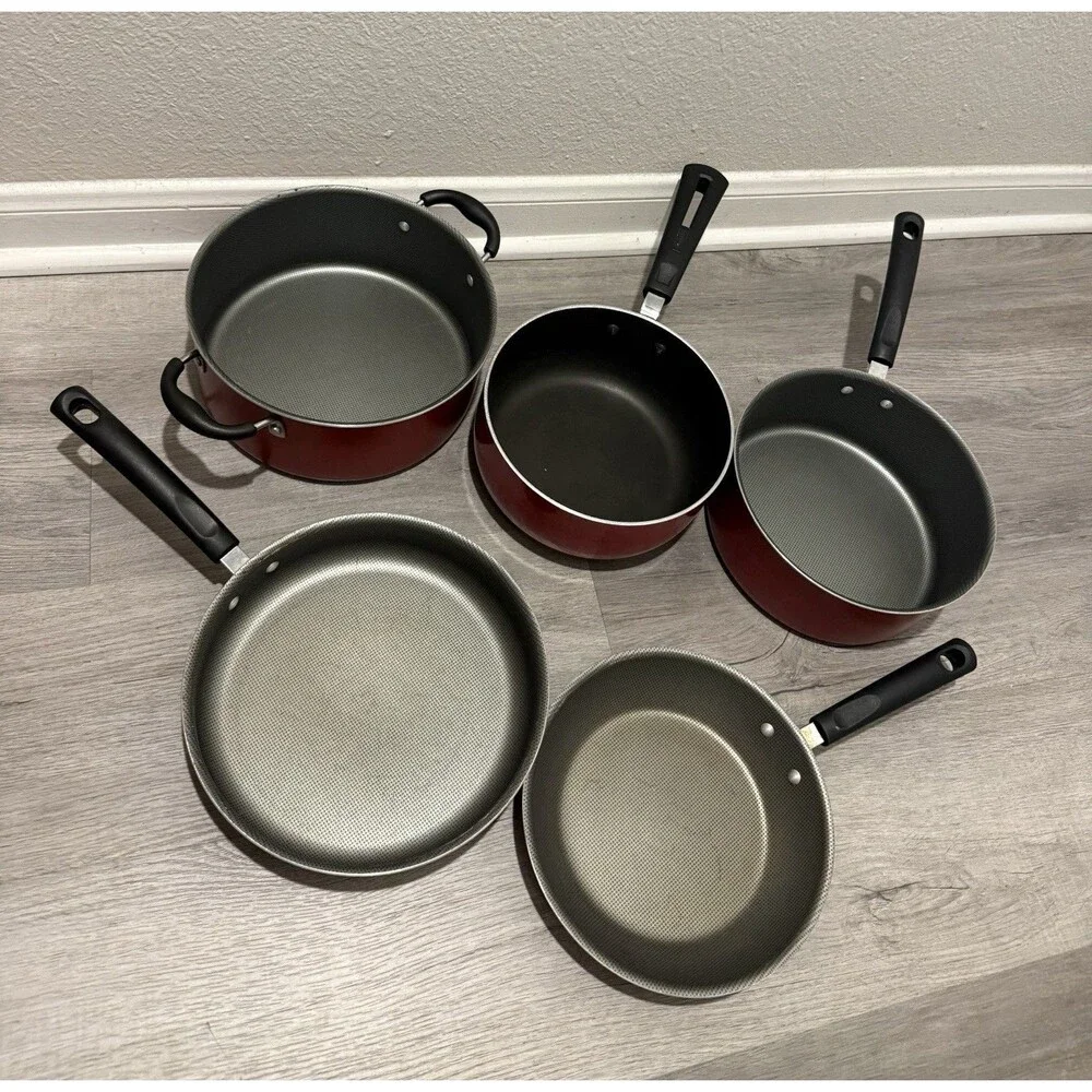 Tramontina 5 Piece Non-Stick Cookware Set, Champagne